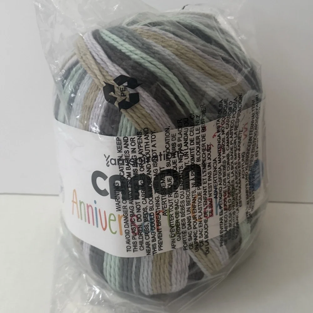 Yarnspirations Caron Anniversary Cakes‎ Yarn Cookie Mint Limited Edition 35.3oz